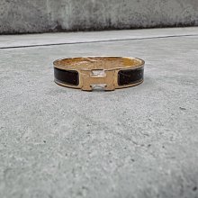 HERMES 愛馬仕 Clic H 白色琺瑯手鐲 PM 金色窄版手環 S號 現貨 多色可選正品 歷史價格詳細信息