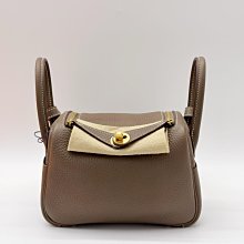 HERMES Mini Lindy Bag 銀釦兩用包.錦葵紫 18cm 歷史價格詳細信息