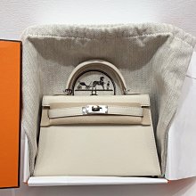 愛馬仕 Hermes minikelly二代 薄荷綠 霧面方塊鱷魚 金扣 歷史價格詳細信息