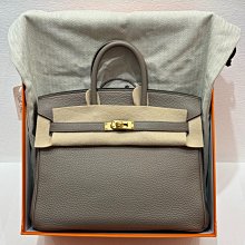 Hermes birkin25 34barenia 福寶馬鞍皮 金扣 鋼印 成色很好 Y刻全有票 歷史價格詳細信息