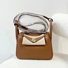 HERMES Mini Lindy Bag 銀釦兩用包.錦葵紫 18cm 歷史價格詳細信息