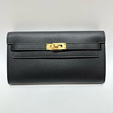 HERMES Kelly To Go Wallet 鴕鳥皮長夾/斜背包(Z刻/9N檸檬黃/金釦) 歷史價格詳細信息