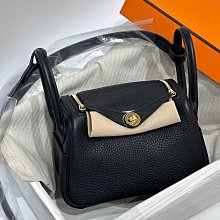 HERMES Mini Lindy Bag 銀釦兩用包.錦葵紫 18cm 歷史價格詳細信息