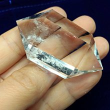 *#永續國際珠寶#**天然單頭尖白水晶柱. 重量:29.2 g.  45*23*19mm.  [w000147 歷史價格詳細信息