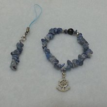 天然藍點石圓扁珠手創飾品配件，4.3mm*2.4mm單顆（隨機出貨） 歷史價格詳細信息
