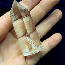 *#永續國際珠寶#**天然單頭尖白水晶柱. 重量:29.2 g.  45*23*19mm.  [w000147 歷史價格詳細信息