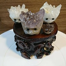 礦石 擺飾 石獅 玉獅 文鎮 黃玉 一對合售  不含木底座 歷史價格詳細信息