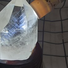 《晶華》 水晶 白水晶 藍針 天使羽毛 附訂製木座  01S29-A 歷史價格詳細信息