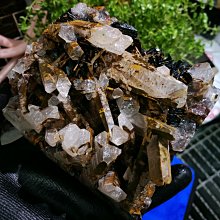 [友克鑫礦業]ab132約742g白水晶 鏡鐵礦 白水晶簇 白水晶柱 水晶柱 白晶簇 赤鐵礦 紅皮水晶 原礦 歷史價格詳細信息