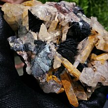 [友克鑫礦業]ab132約742g白水晶 鏡鐵礦 白水晶簇 白水晶柱 水晶柱 白晶簇 赤鐵礦 紅皮水晶 原礦 歷史價格詳細信息