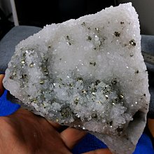 [友克鑫礦業]ag695約238g白水晶簇共生黃鐵礦水晶簇 閃亮黃鐵礦 原礦 水晶簇 硫鐵礦 愚人金 歷史價格詳細信息