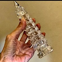 天然白水晶文昌塔晶簇~白水晶+綠幽靈~智慧光明步步高升 歷史價格詳細信息