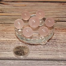 【七星陣】粉水晶七星陣~玻璃盤15公分~主珠4公分~副珠3公分 歷史價格詳細信息