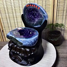 紫晶洞擺件.收藏品全拋光烏拉圭紫晶開口笑，直徑18公分左右，5280g 歷史價格詳細信息