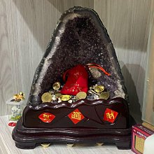 紫水晶座 Natural Uruguay amethyst block 天然烏拉圭紫水晶座(重2030克，高23.0公分含附贈木座)擺件 紫水晶高檔黑紫色 歷史價格詳細信息