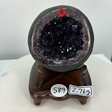H3211頂級烏拉圭紫水晶洞：含座重：1.9kg  ，含座尺寸：高16cm，寬度12cm，厚度15cm，洞深5cm 歷史價格詳細信息