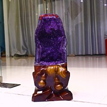 178#天然紫水晶原礦打磨紫水晶柱，所見即所得，尺寸約3.8*9.7cm重約176克，不計 水晶 擺件 文玩 二手【紫竹齋】1119 歷史價格詳細信息