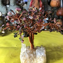 紫水晶 發財樹 三角蟾蜍 杯子 樹木造型 紫晶塊是用 銅線並串聯連接 歷史價格詳細信息