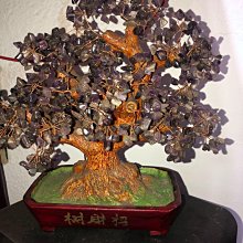 紫水晶 發財樹 三角蟾蜍 杯子 樹木造型 紫晶塊是用 銅線並串聯連接 歷史價格詳細信息