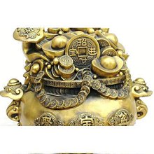 【熱賣】聚寶盆 米缸福缸招米進寶缸金屬銅缸擺件家居擺件 家用黃銅擺件 歷史價格詳細信息