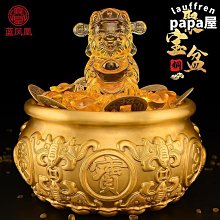 【好物】聚寶盆純黃銅招客廳擺件銅盆存錢罐實心八福店鋪開業禮品擺件 歷史價格詳細信息