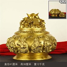【原猿】陽倍銅聚寶盆擺件開蓋五路財神存錢罐大小號如意款裝飾客廳公司開 價格比較,價格查詢,歷史價格詳細信息