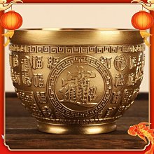 招財進寶黃銅百福缸聚寶盆阿本師香廠黃銅擺件 龍鳳杯 米缸 風水擺件 臥室客廳書房桌辦公室擺件 純銅 開運 招財 歷史價格詳細信息