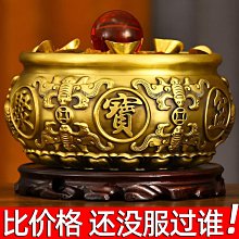 聚寶盆純黃銅 十二生肖掛件可轉動招財聚財汽車手把件擺件 歷史價格詳細信息