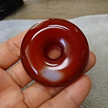 《藍晶寶石玉石特賣區→〈吊飾系列〉→天然冰種清透橘紅玉髓超大厚平安扣→W1048 歷史價格詳細信息