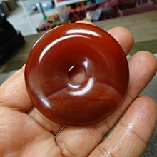 《藍晶寶石玉石特賣區→〈吊飾系列〉→天然冰種清透橘紅玉髓超大厚平安扣→W1048 歷史價格詳細信息