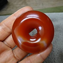 《藍晶寶石玉石特賣區→〈吊飾系列〉→天然冰種清透橘紅玉髓超大厚平安扣→W1048 歷史價格詳細信息