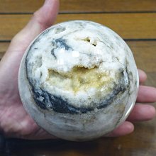 §能量礦石§ 印尼zebra druzy 斑馬晶簇瑪瑙球1343g 直徑101mm 編號16 歷史價格詳細信息