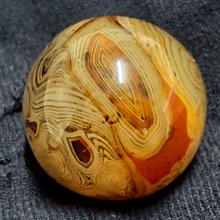 珍藏藍瑪瑙纏絲手串橘皮紋大開門圓珠串 尺寸：13x12毫米一 歷史價格詳細信息
