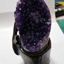 烏拉圭天然水晶簇墨綠色彩晶尺寸寬8cm高度9cm重6 水晶 天然 收藏【二手】【探古齋】-727 歷史價格詳細信息