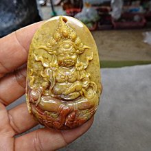 天然粉晶黃財神擺件.招財進財，鎮宅避邪，財神是守神護之一，能使人遇呈難祥，逢凶化吉，避邪轉運驅走厄運，罕見美貨，值得收藏！ 歷史價格詳細信息