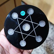 &&~紫雲軒水晶~&&鎮煞.招財【天然高檔黑曜岩太極兩儀先後天八卦擺件 12cm】 附木架 歷史價格詳細信息