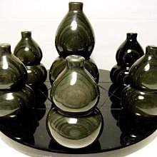 天然黑曜 天然銀曜葫蘆 銀曜8字葫蘆 (高約9cm) 重約274g 歷史價格詳細信息