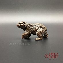 現貨銅實心手作老虎四大神獸白虎中式復古鎮紙辦公室客廳擺件郵 歷史價格詳細信息