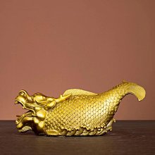 銅龍魚 龍頭魚鰲魚擺件鴟吻年年有魚 螭吻旺學助事業招財神獸瑞獸 歷史價格詳細信息