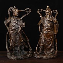 居家供奉銅佛像，關公韋陀，門神，胎體厚重，，自然620 歷史價格詳細信息