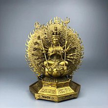 全銅千手觀音銅像千手千眼觀世音菩薩坐像站像家用禮佛工藝品擺設 歷史價格詳細信息