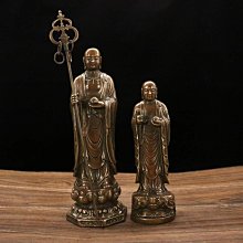 黃銅地藏王菩薩佛像地藏菩薩像雕像娑婆三聖銅像地臧王擺件大號 歷史價格詳細信息