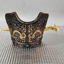 現貨仿古銅鎏真金螭龍燭臺燈臺 蓋置螭龍燭臺 銅器 小擺件 歷史價格詳細信息