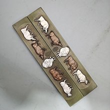 文房四寶黃楊木雕五牛荷花牛氣沖天鎮尺文房四寶用品家居裝飾品繪畫送禮 歷史價格詳細信息