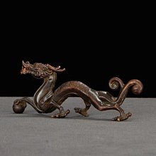 現貨復古銅器文房四寶書法龍形硯臺鎮紙書房雅件擺件觀賞古玩古董收藏 歷史價格詳細信息
