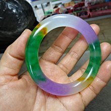 翡翠飄綠花春彩手鐲56，57，58圈口 歷史價格詳細信息