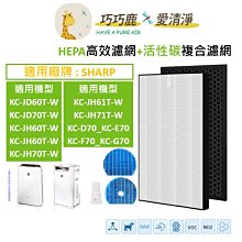 適用SHARP夏普NEXT KI-PX70 KI-PX75 KI-RX70 KI-RX75 KI-SX70 KI-SX75空氣清淨機HEPA替換濾網芯+活性碳 歷史價格詳細信息