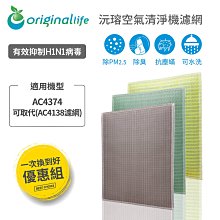 Original Life沅瑢 適用飛利浦：AC2878/2880/2886/2888 長效可水洗 空氣清淨機濾網 歷史價格詳細信息