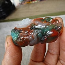 新疆和田玉彩玉下山虎吊墜生肖鼠虎平安牌護身符男款老虎項鍊掛墜 歷史價格詳細信息