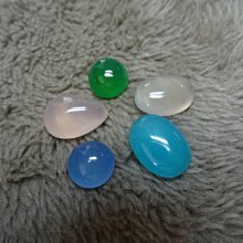 《藍晶寶石玉石特賣》→〈蛋面系列〉→天然冰種清透粉紅玉髓雙面凸精磨大蛋面1粒→Z825 歷史價格詳細信息